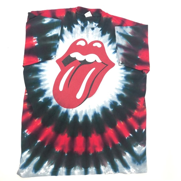 Vintage 1994 The Rolling Stones Tie Dye Men Shirt - Picture 4 of 10